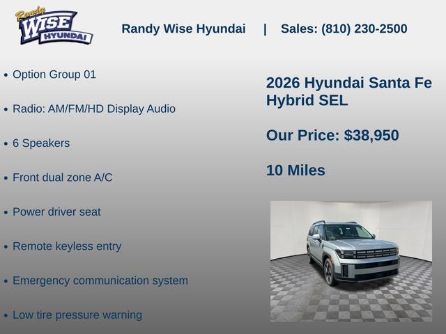 2026 Hyundai Santa Fe Hybrid SEL