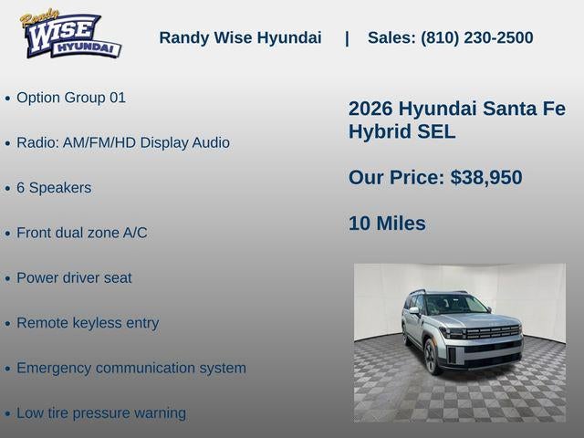 2026 Hyundai Santa Fe Hybrid SEL