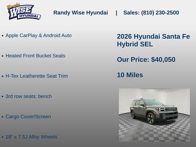 2026 Hyundai Santa Fe Hybrid SEL