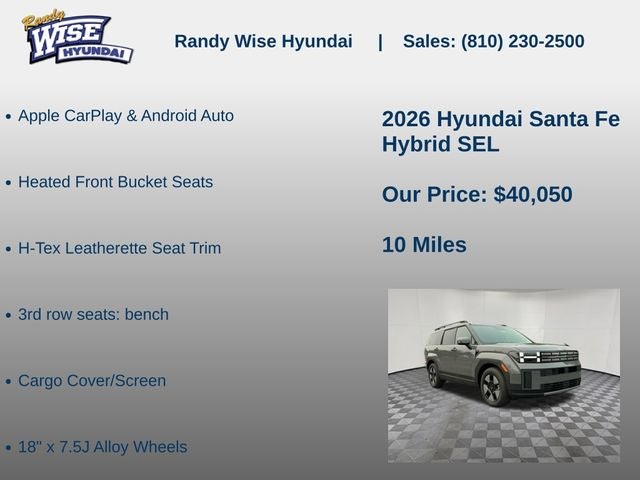 2026 Hyundai Santa Fe Hybrid SEL