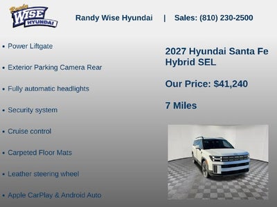 2027 Hyundai Santa Fe Hybrid SEL