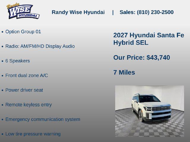 2027 Hyundai Santa Fe Hybrid SEL