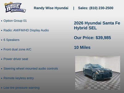 2026 Hyundai Santa Fe Hybrid SEL