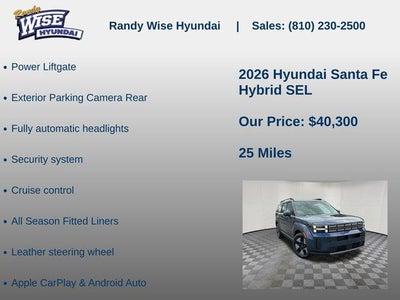 2026 Hyundai Santa Fe Hybrid SEL