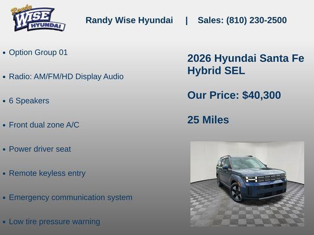 2026 Hyundai Santa Fe Hybrid SEL