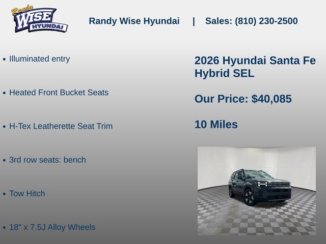 2026 Hyundai Santa Fe Hybrid SEL