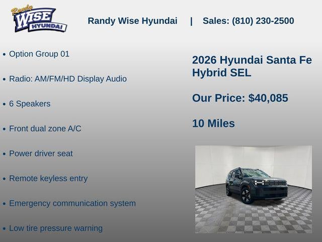 2026 Hyundai Santa Fe Hybrid SEL