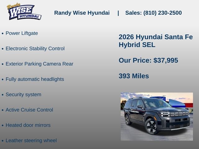 2026 Hyundai Santa Fe Hybrid SEL