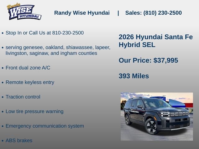 2026 Hyundai Santa Fe Hybrid SEL