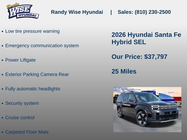 2026 Hyundai Santa Fe Hybrid SEL