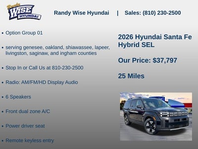 2026 Hyundai Santa Fe Hybrid SEL