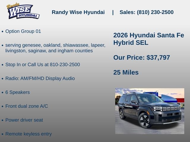 2026 Hyundai Santa Fe Hybrid SEL