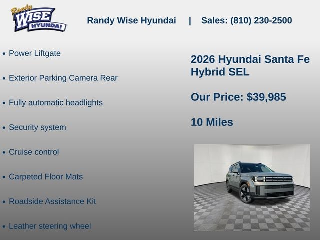 2026 Hyundai Santa Fe Hybrid SEL