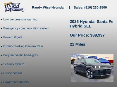 2026 Hyundai Santa Fe Hybrid SEL