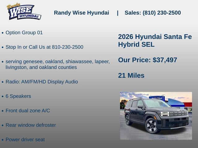 2026 Hyundai Santa Fe Hybrid SEL