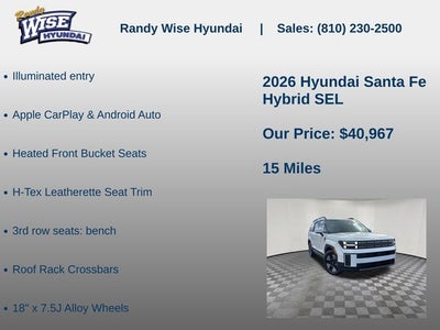 2026 Hyundai Santa Fe Hybrid SEL