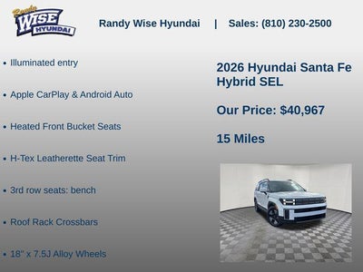 2026 Hyundai Santa Fe Hybrid SEL