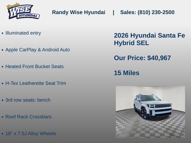 2026 Hyundai Santa Fe Hybrid SEL