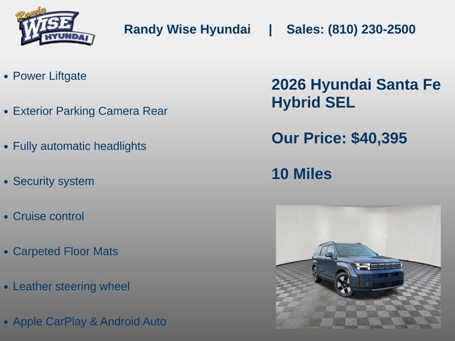 2026 Hyundai Santa Fe Hybrid SEL