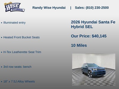 2026 Hyundai Santa Fe Hybrid SEL