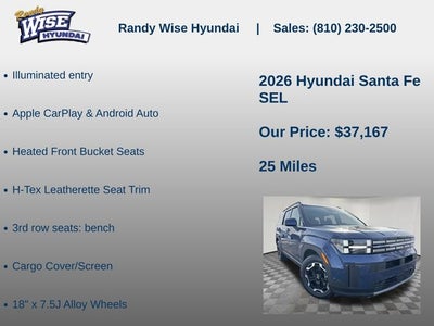 2026 Hyundai Santa Fe SEL AWD