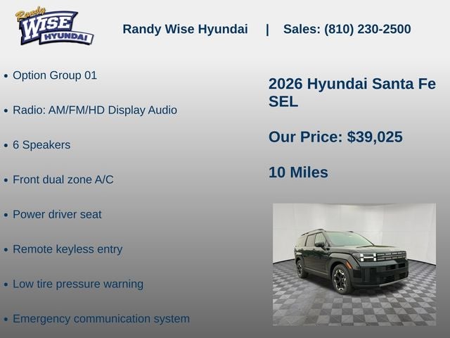 2026 Hyundai Santa Fe SEL AWD