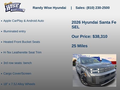 2026 Hyundai Santa Fe SEL AWD