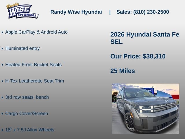 2026 Hyundai Santa Fe SEL AWD
