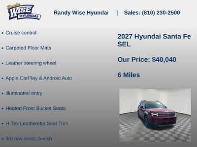 2027 Hyundai Santa Fe SEL AWD