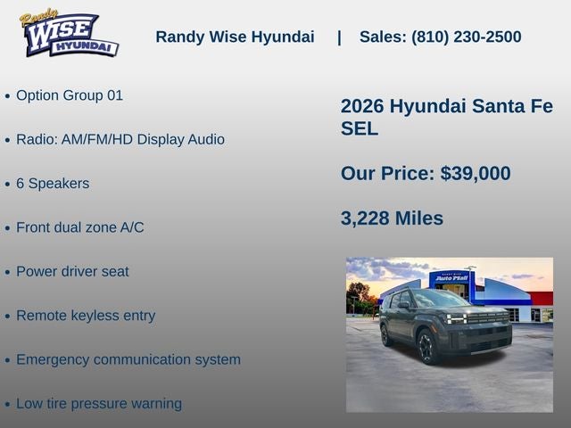 2026 Hyundai Santa Fe SEL AWD