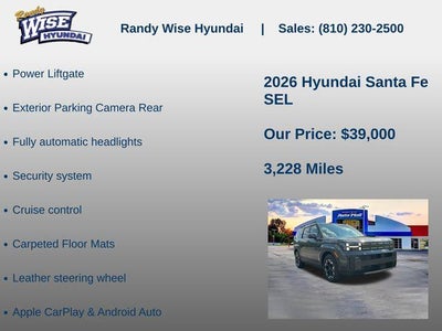2026 Hyundai Santa Fe SEL AWD