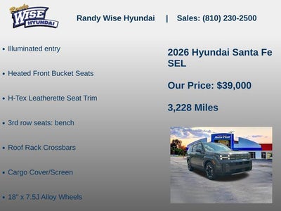 2026 Hyundai Santa Fe SEL AWD