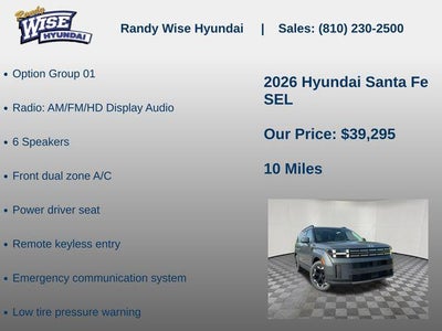 2026 Hyundai Santa Fe SEL AWD