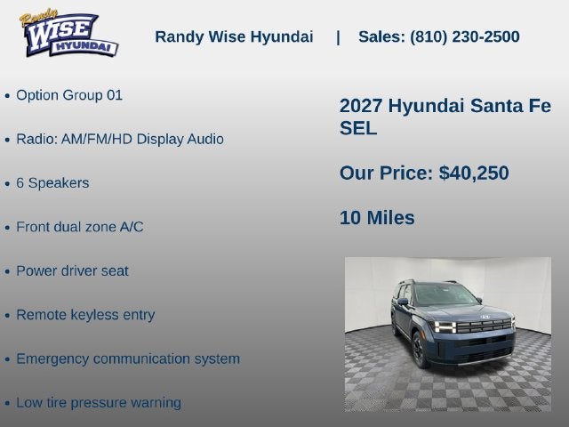 2027 Hyundai Santa Fe SEL AWD