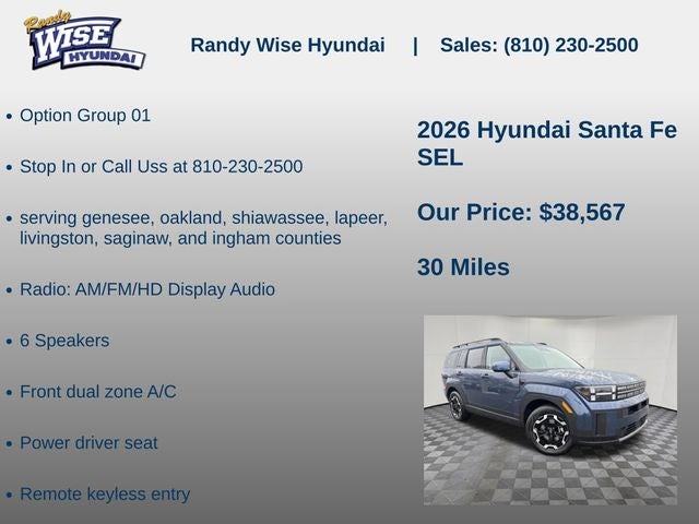 2026 Hyundai Santa Fe SEL AWD