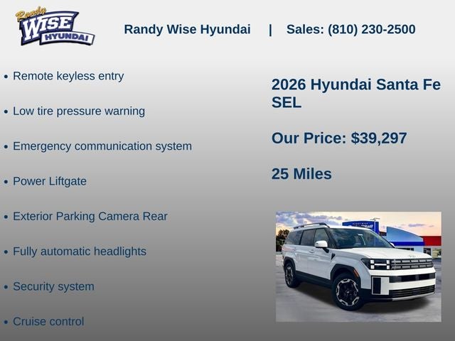 2026 Hyundai Santa Fe SEL AWD