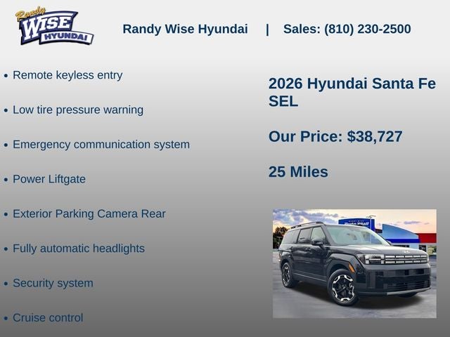2026 Hyundai Santa Fe SEL AWD