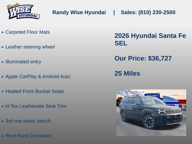 2026 Hyundai Santa Fe SEL AWD