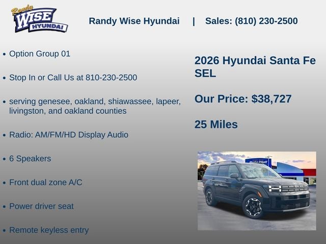 2026 Hyundai Santa Fe SEL AWD