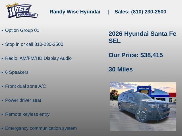 2026 Hyundai Santa Fe SEL AWD