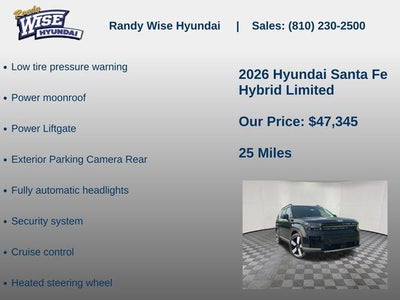 2026 Hyundai Santa Fe Hybrid Limited