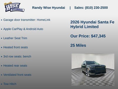 2026 Hyundai Santa Fe Hybrid Limited