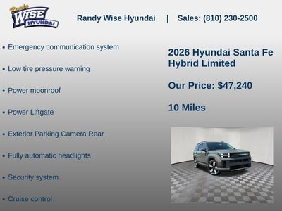 2026 Hyundai Santa Fe Hybrid Limited