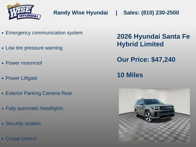 2026 Hyundai Santa Fe Hybrid Limited