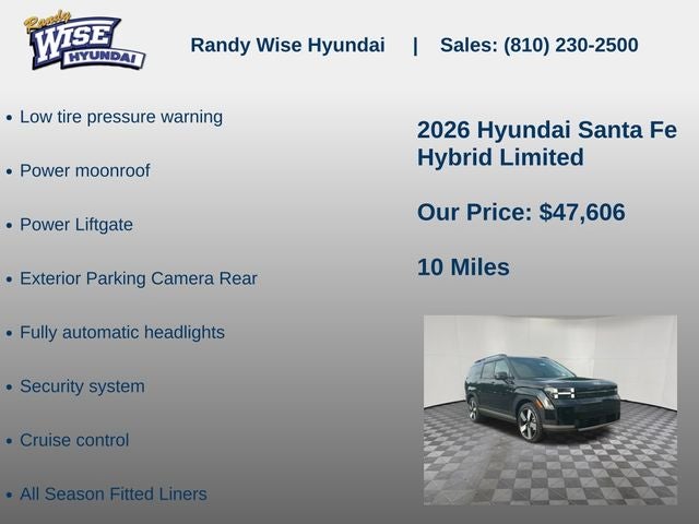 2026 Hyundai Santa Fe Hybrid Limited