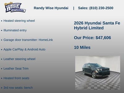 2026 Hyundai Santa Fe Hybrid Limited