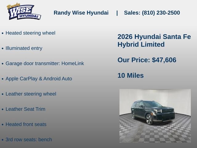 2026 Hyundai Santa Fe Hybrid Limited