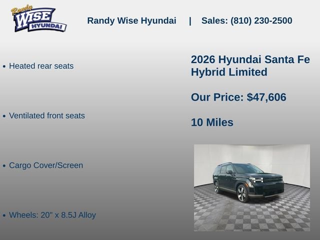 2026 Hyundai Santa Fe Hybrid Limited