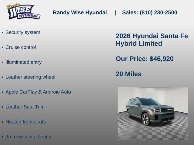 2026 Hyundai Santa Fe Hybrid Limited