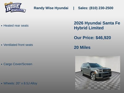 2026 Hyundai Santa Fe Hybrid Limited